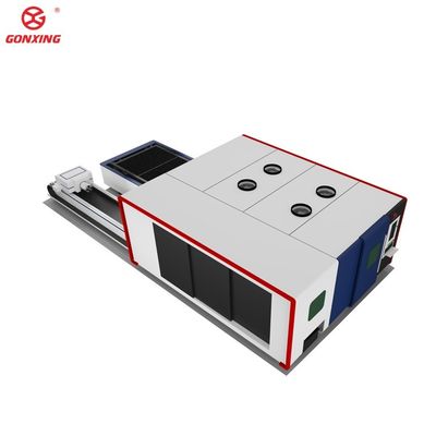 Macchina di taglio laser per lamiere e tubi industriali a doppio tavolo da 3000w con guida HIWIN