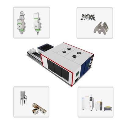 Macchina di taglio laser per lamiere e tubi industriali a doppio tavolo da 3000w con guida HIWIN
