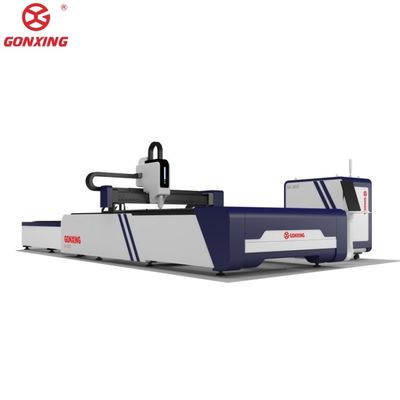 Laser Metal Cutting Cnc Machine GX-3015S Modello Fibra Laser Tavolo di scambio per materiali metallici tubo dal 2024 GXLASER