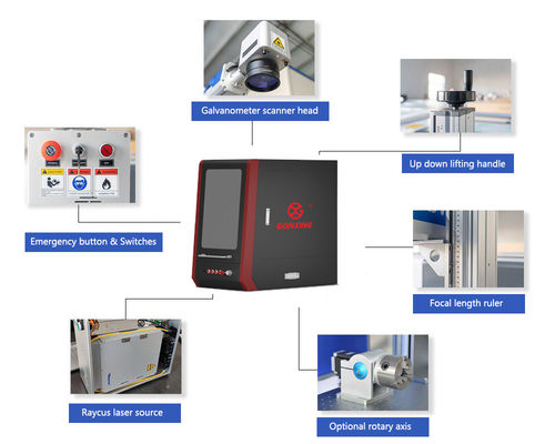 Max Laser Source 3D Connesso Tipo CNC Marcatura incisione macchina di taglio per metalli d'oro argento in 110 * 110mm Area di marcatura