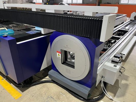 Macchina per il taglio laser a 4 assi di lamiere e tubi industriali di metallo con OSPRI/ PRECITEC/ RAYTOOL Spessore della testa di taglio laser 15 mm