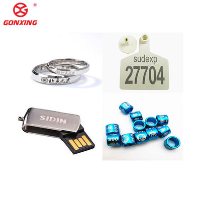 Mini 30w 50w Mopa UV Chiusa Fibra Laser Marcatura Macchina di incisione con EZCAD Software di controllo incisione collana