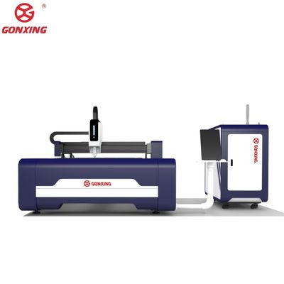 Macchina di taglio laser a fibra raffreddata ad acqua per acciaio inossidabile e acciaio al carbonio Tavolo di scambio 1500mmX3000mm