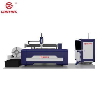 Acqua raffreddamento Acciaio inossidabile Acciaio al carbonio Foglio e tubo Modello 3015 CNC Fibra Laser Cutting Machine con spessore di taglio 20 mm GX-HT