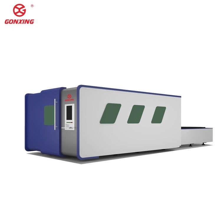 Macchina di taglio laser per lamiere di metallo industriale a doppia tavola modello 6000w con configurazione a 4 assi e servomotore Yaskawa