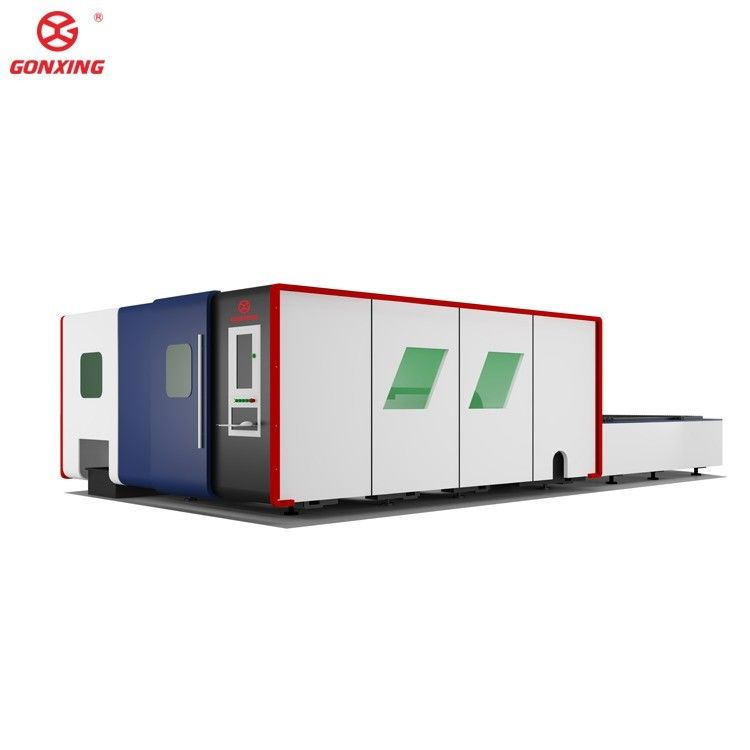Macchina di taglio laser per lamiere e tubi industriali a doppio tavolo da 3000w con guida HIWIN